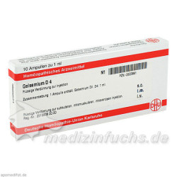 GELSEMIUM D 4 Ampullen, 10X1 ML – PZN 2823881