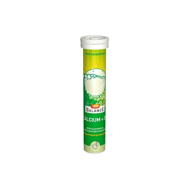 GEHE BALANCE Calcium + D3 Brtbl. Röhrchen, 20 ST – PZN 6919951