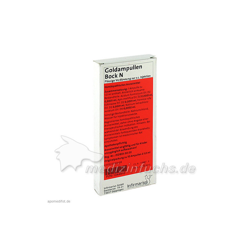 Goldampullen Bock N, 10 ST – PZN 1044910
