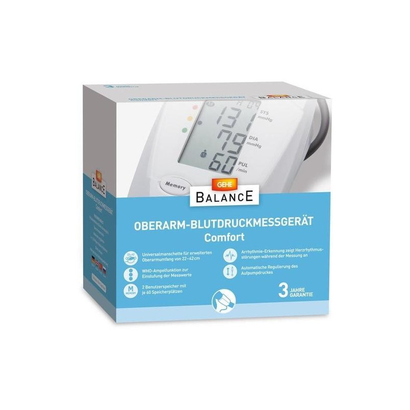 GEHE BALANCE Oberarm-Blutdruckmessgerät Comfort, 1 ST – PZN 11297227