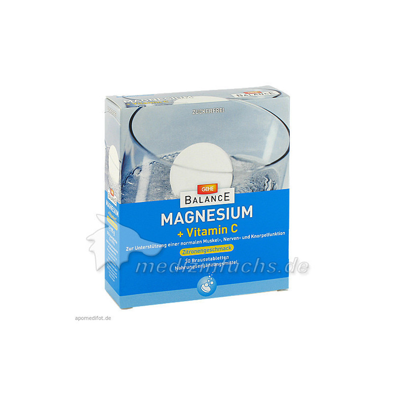 GEHE BALANCE MAGNESIUM 375mg + VIT C, 3X10 ST – PZN 4783660