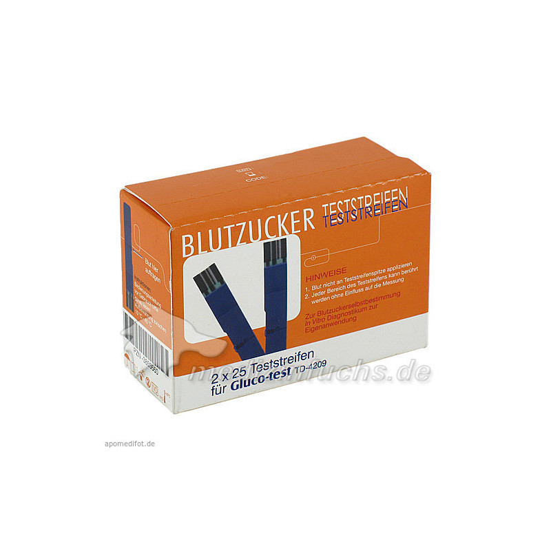 Gluco-test Blutzuckerteststreifen, 50 ST – PZN 3853660