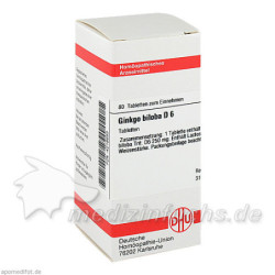 GINKGO BILOBA D 6, 80 ST – PZN 4218693