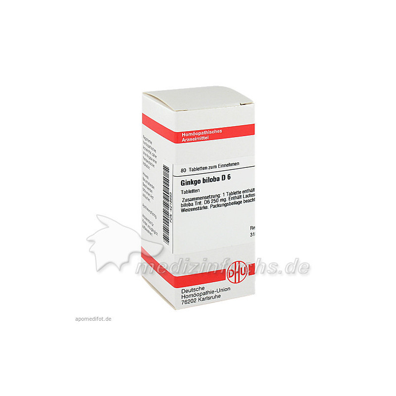 GINKGO BILOBA D 6, 80 ST – PZN 4218693