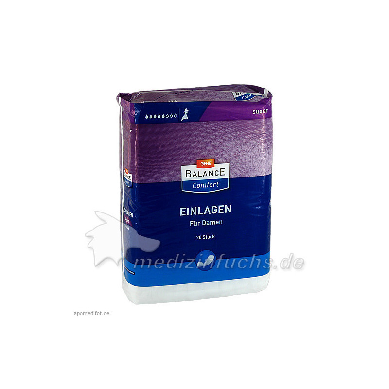 GEHE BALANCE Einlagen super, 20 ST – PZN 4961908