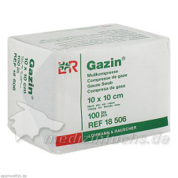 GAZIN Kompresse 10x10cm 8fach OP, 100 ST – PZN 3959418