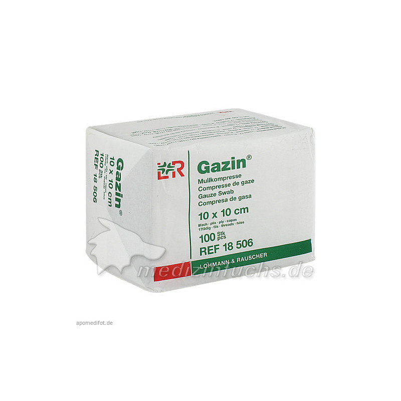 GAZIN Kompresse 10x10cm 8fach OP, 100 ST – PZN 3959418