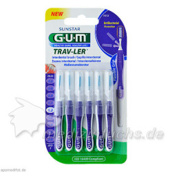 GUM TRAV-LER lila Kerze 1.2mm Interdental+6 Kappen, 6 ST – PZN 9714416