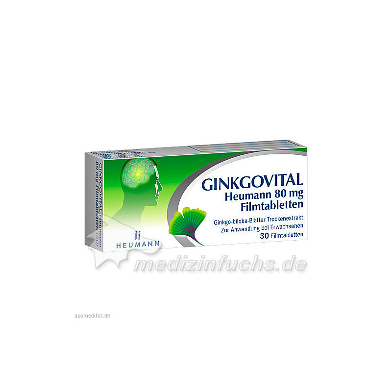 Ginkgovital Heumann 80 mg Filmtabletten, 30 ST – PZN 11526194