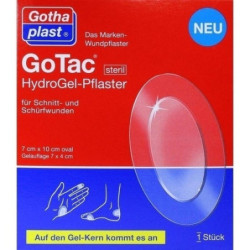 GoTac HydroGel-Pflaster 10cmx7cm steril, 1 ST – PZN 10313444
