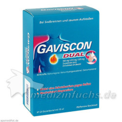 Gaviscon Dual 500mg/213mg/325mg, 24X10 ML – PZN 4363834