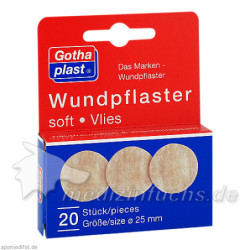 Gothaplast Wundpflaster soft/Vlies 2.5cm, 20 ST – PZN 1456280