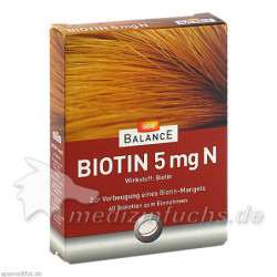 GEHE BALANCE Biotin 5mg N, 60 ST – PZN 4987210