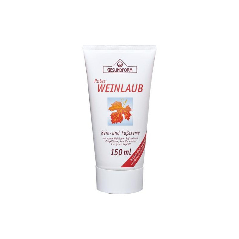 Gesundform Rotes Weinlaub Bein-und Fußcreme, 150 ML – PZN 2003971