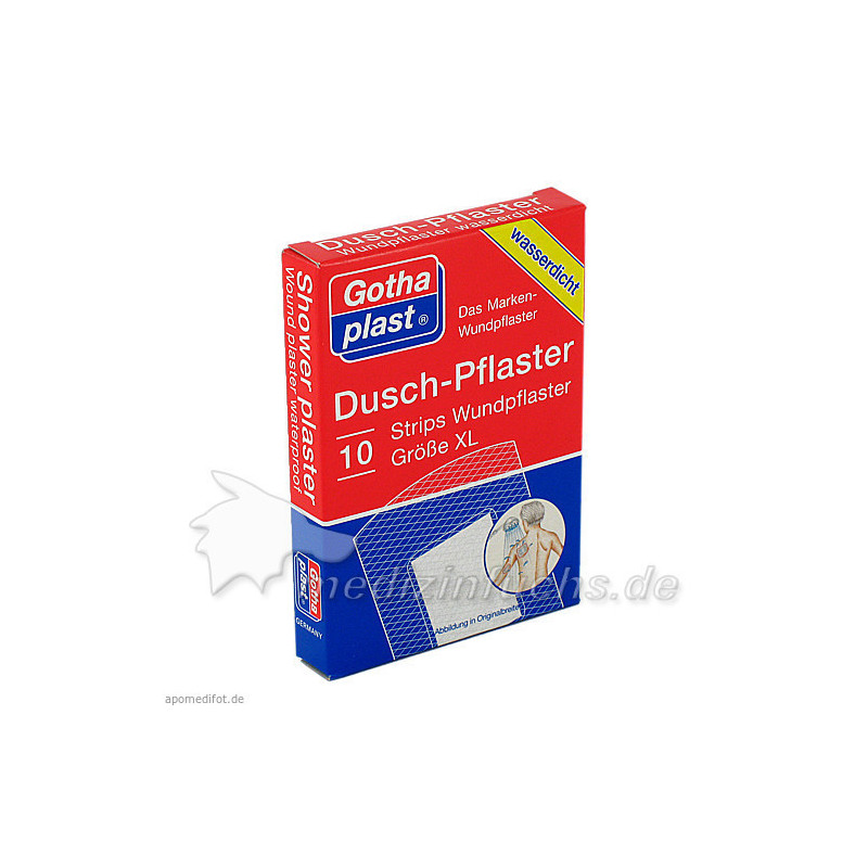 Gothaplast Dusch Pflaster XL 70x48mm, 10 ST – PZN 1605403