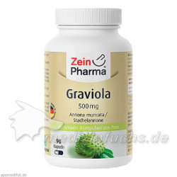 Graviola Kapseln 500mg je Kap.reines Blattpul.Peru, 90 ST – PZN 10326004