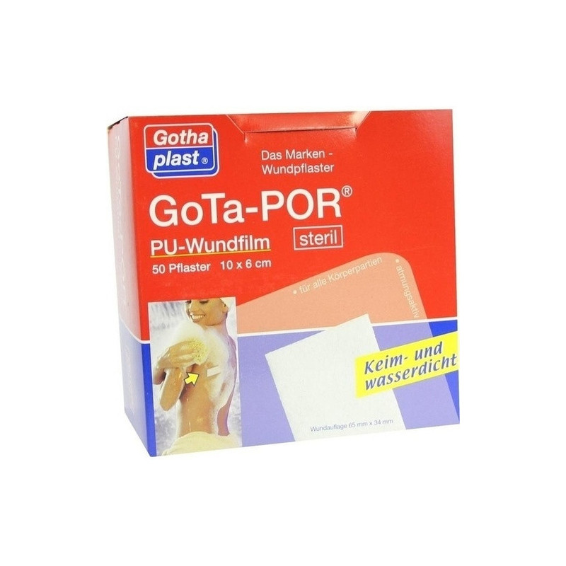 GoTa-POR PU Wundfilm 10x6cm steril, 50 ST – PZN 3182504