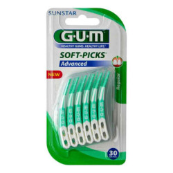 Gum Soft-picks Advanced regular+Reise-Etui (30 stk) – PZN 11160184