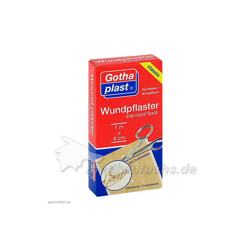 GOTHAPLAST WUNDPFLASTER STANDARD 1MX4CM GESCHNITTN, 1 ST – PZN 4951270