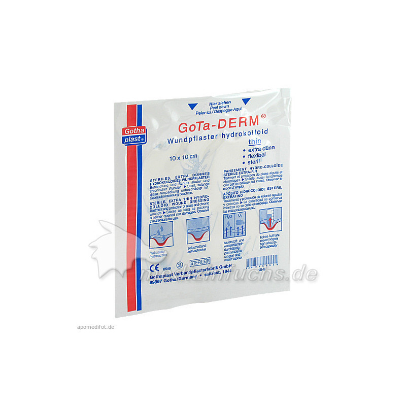 Gotha-Derm Hydrokolloides Wundpflaster 10cmx10cm, 1 ST – PZN 166539