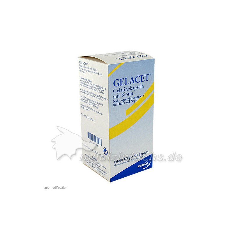 Gelacet Gelatinekapseln m Biotin, 320 ST – PZN 2098842