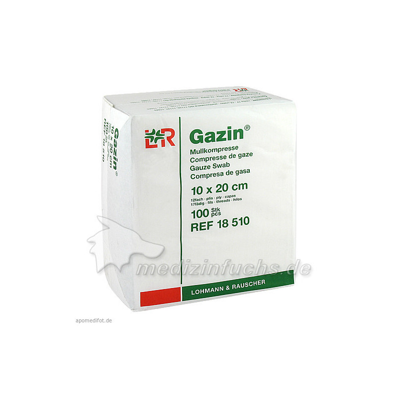 GAZIN Kompresse 10x20cm 12fach OP, 100 ST – PZN 3959453