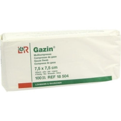 GAZIN Kompresse 7.5x7.5cm 12fach OP, 100 ST – PZN 3959393