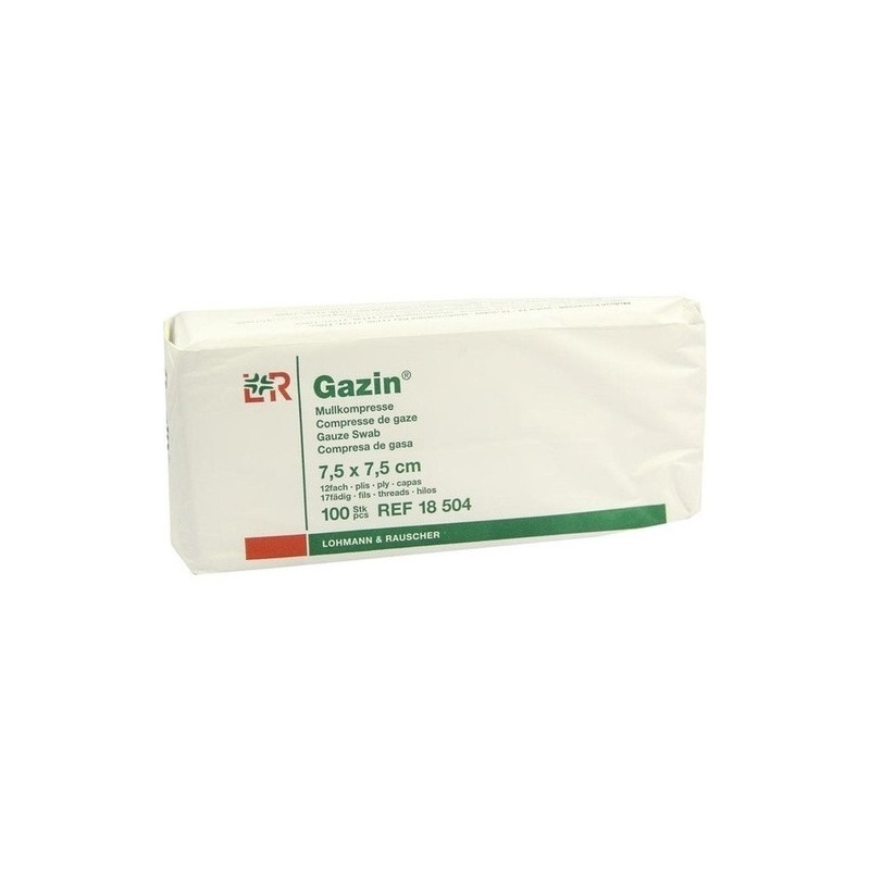 GAZIN Kompresse 7.5x7.5cm 12fach OP, 100 ST – PZN 3959393