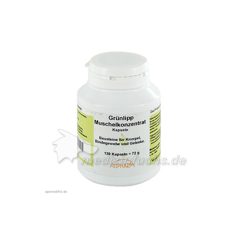 Grünlipp Muschelkonzentrat 500mg Kapseln, 120 ST – PZN 3928731