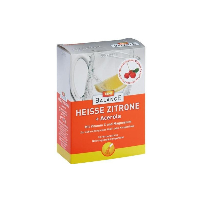 GEHE BALANCE HEISSE ZITRONE + ACEROLA, 20 ST – PZN 1949551