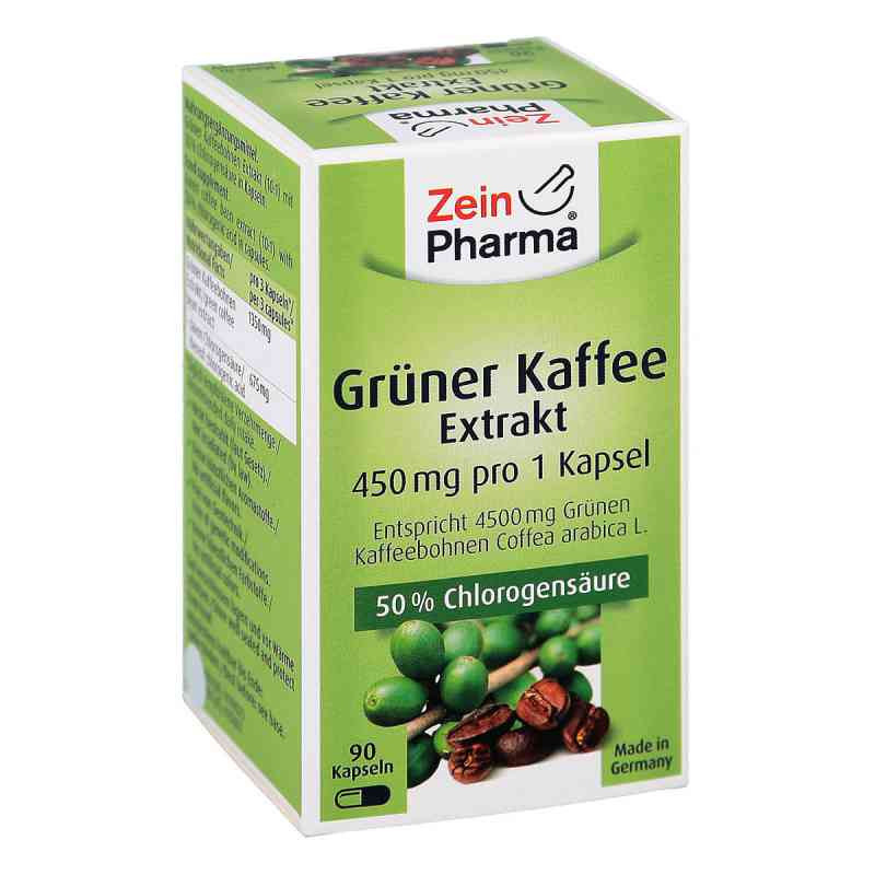 Grüner Kaffee Extrakt 450 mg Kapseln (90 stk) – PZN 10198523