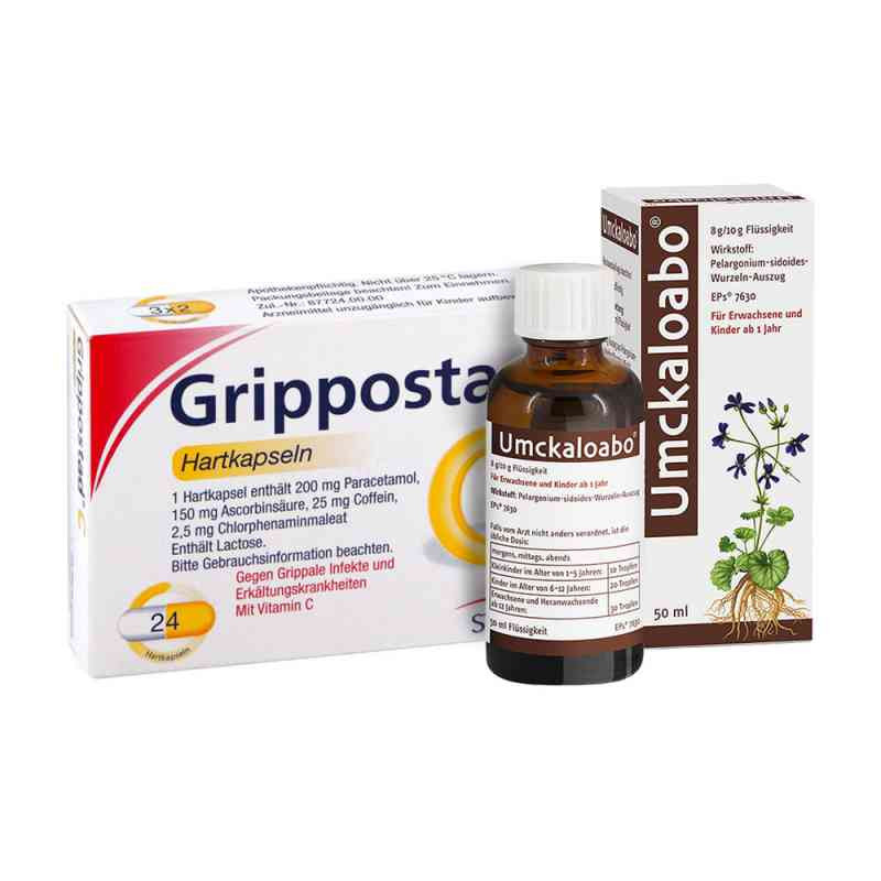 Grippostad C (24 stk) + Umckaloabo (50 ml) (1 Pck) – PZN 8130219