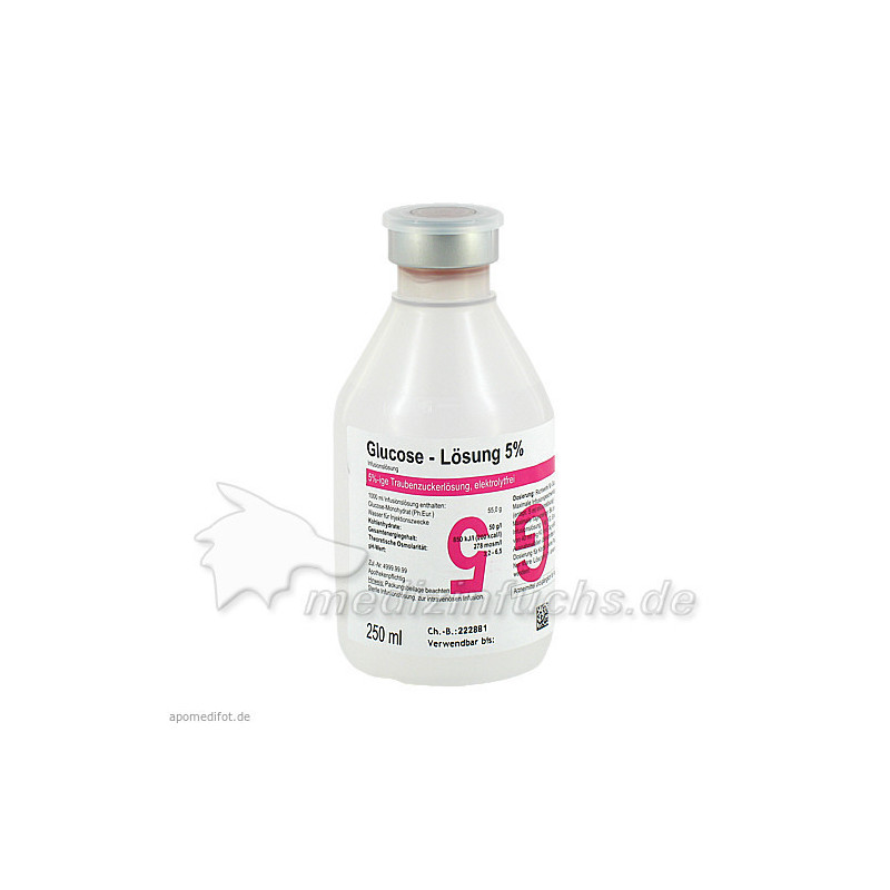 GLUCOSE 5% SERAG Plastik, 250 ML – PZN 1433735