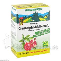 GRANATAPFEL-MUTTERSAFT SCHOENENB HEILPFLANZENSÄFTE, 3X200 ML – PZN 3502831