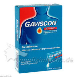 Gaviscon Advance Pfefferminz, 12X10 ML – PZN 2240760