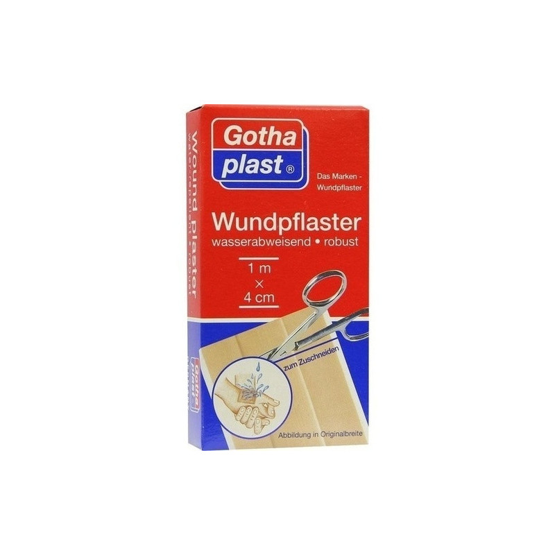 Gothaplast Wundpflaster wasserabw.robust 1mx4cm, 1 ST – PZN 7464754