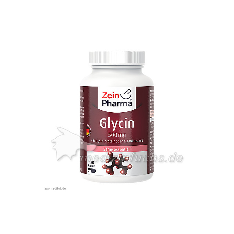 Glycin 500 mg in veg. HPMC Kapseln Zein Pharma, 120 ST – PZN 13817607