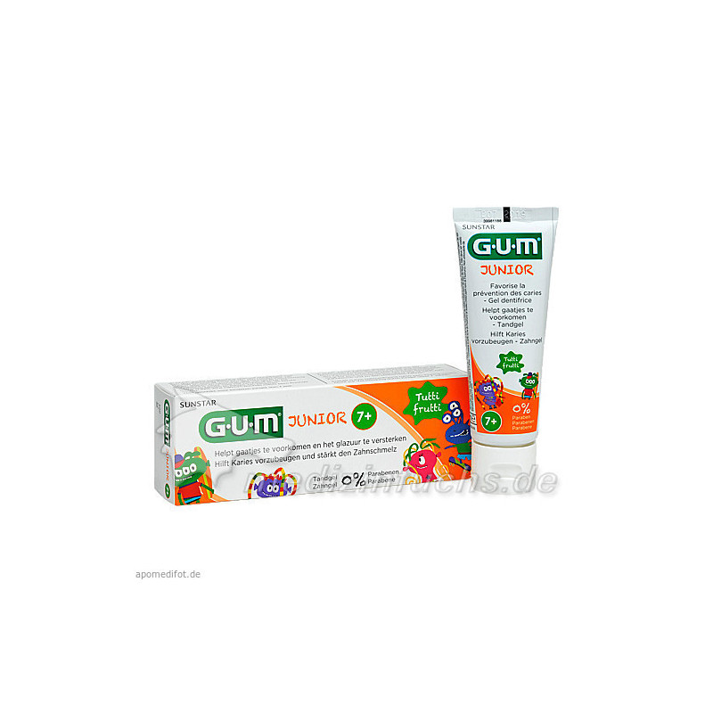 GUM Junior Zahngel Tutti-Frutti 7-12 Jahre, 50 ML – PZN 11347758