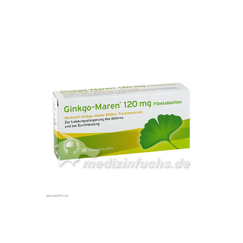 Ginkgo-Maren 120mg Filmtabletten, 30 ST – PZN 9206631