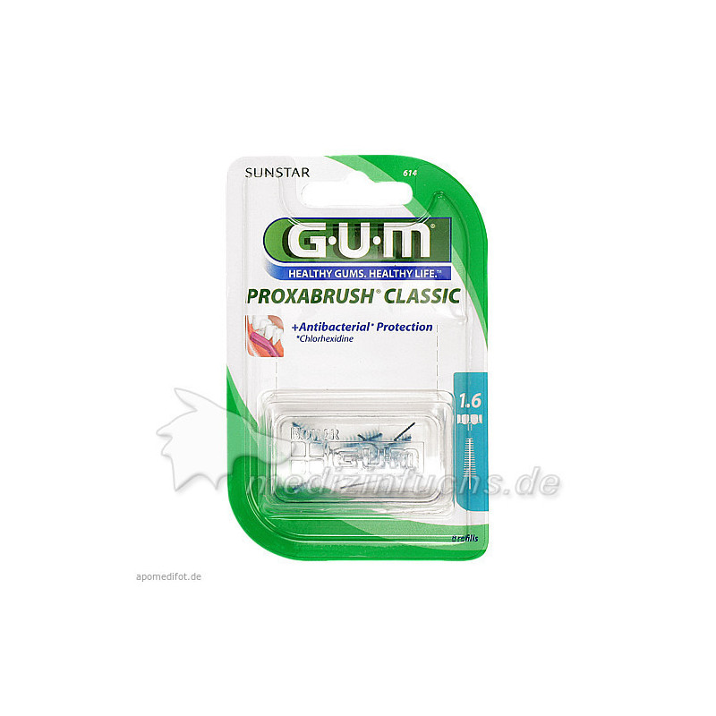 GUM PROXABRUSH Ersatzbürsten 0.7mm Tanne, 8 ST – PZN 1840883