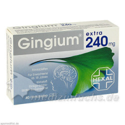 Gingium extra 240mg Filmtabletten, 40 ST – PZN 6817819
