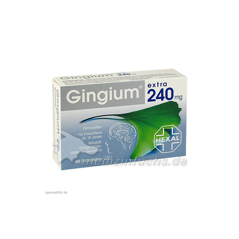 Gingium extra 240mg Filmtabletten, 40 ST – PZN 6817819