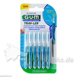GUM TRAV-LER blau Tanne 1.6mm Interdental+6 Kappen, 6 ST – PZN 9714333