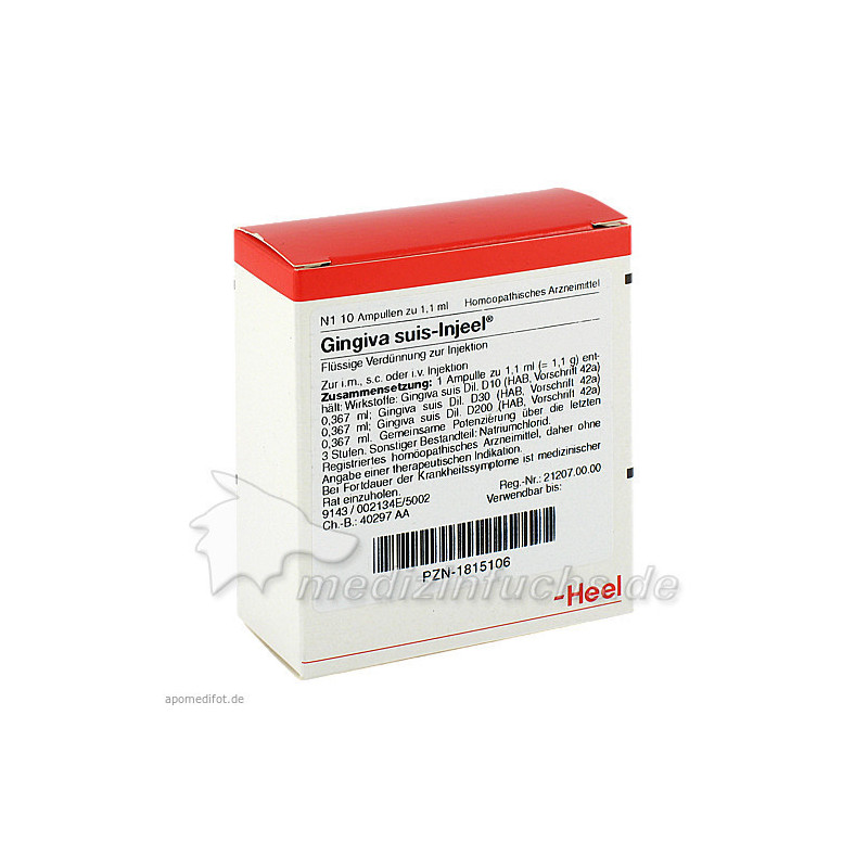 GINGIVA SUIS INJ OR, 10 ST – PZN 1815106