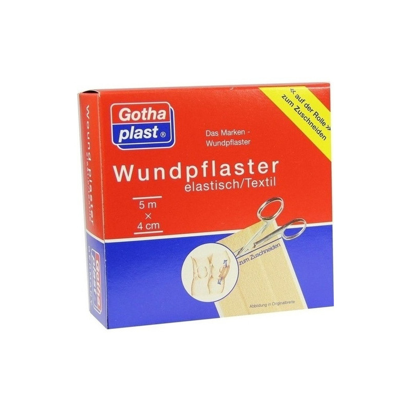 GOTHAPLAST WUNDPFLASTER ELASTISCH 5MX4CM, 1 ST – PZN 4951436