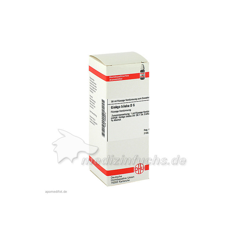 GINKGO BILOBA D 6, 50 ML – PZN 2899312
