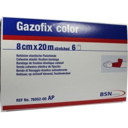 Gazofix color pink 20mX8cm, 6 ST – PZN 49727