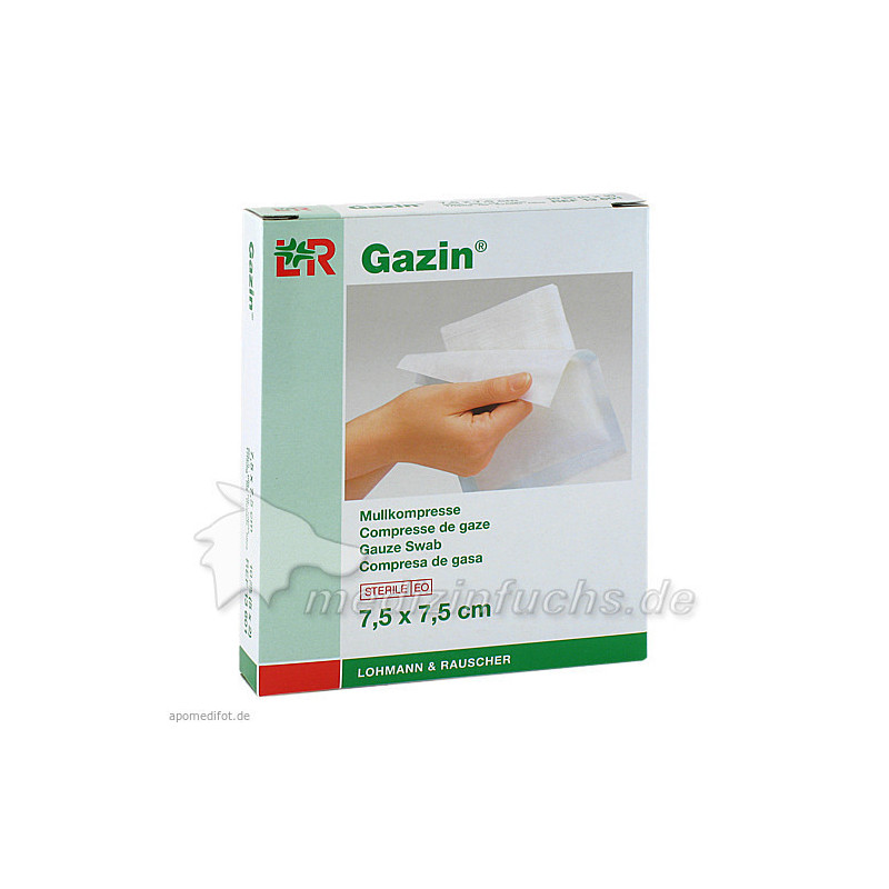 Gazin Kompresse 7.5x7.5cm 8fach steril, 5X2 ST – PZN 3448971