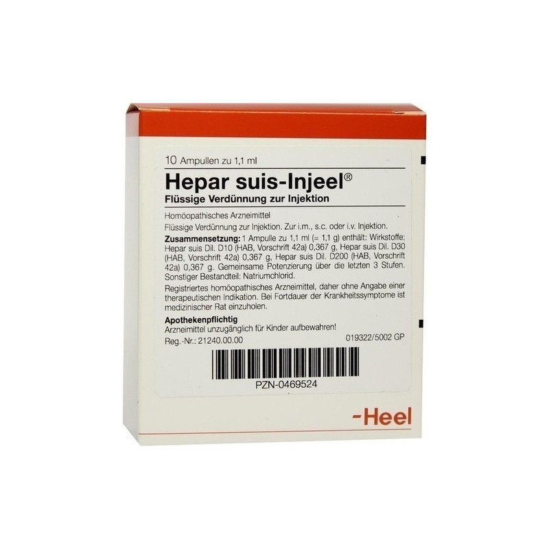 HEPAR SUIS INJ ORG, 10 ST – PZN 469524