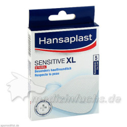 Hansaplast XL Sensitive 6x7cm, 5 ST – PZN 11362108